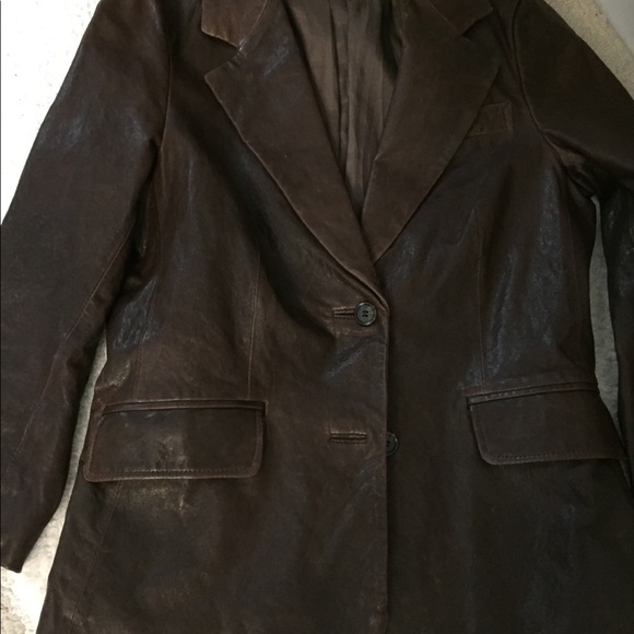 Elizabeth and James genuine leather blazer - Picture 12 of 12